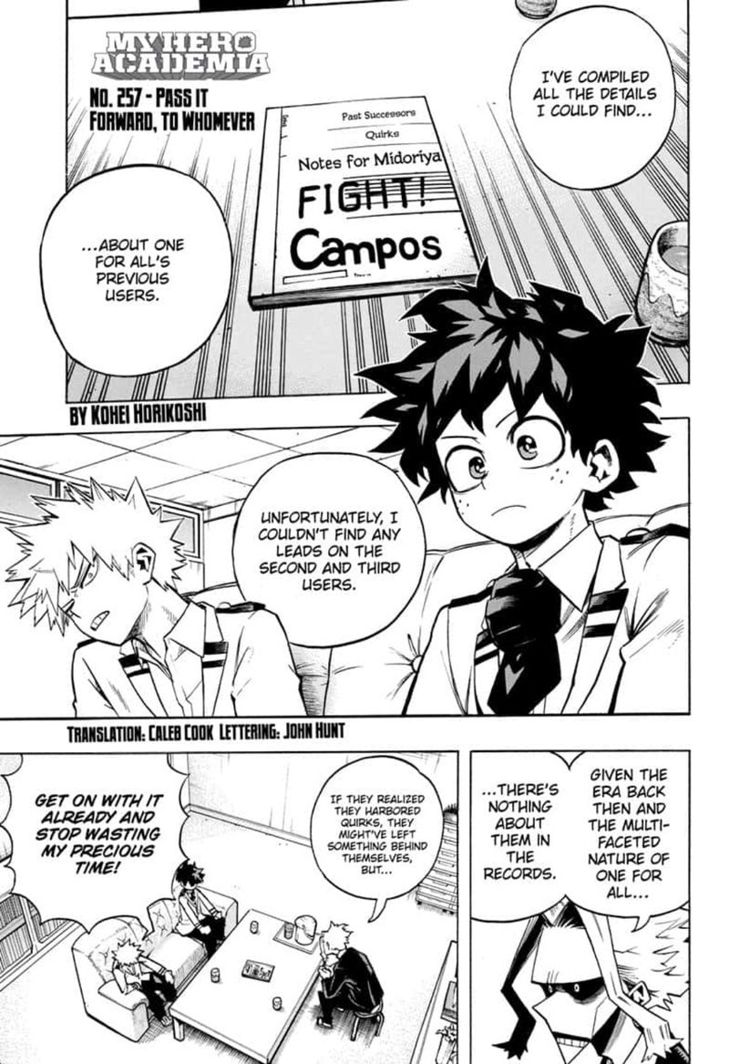 Page 1 of Chapter 257
